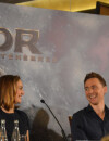 Natalie Portman et Tom Hiddleston à la conférence de presse de Thor 2 le jeudi 24 octobre à Paris