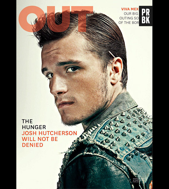 Josh Hutcherson en couverture du magazine Out