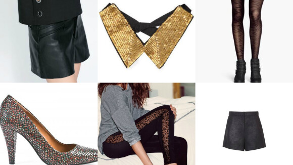 Nouvel An 2014 : paillettes, cuir et petite robe noire... nos idées look