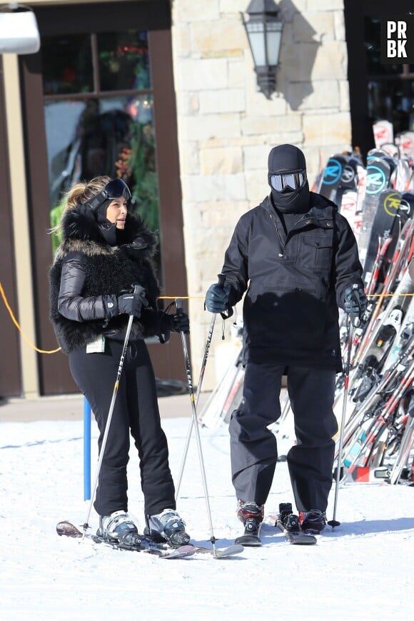 Kim Kardashian et Kanye West : en vacances au ski à Summit Park (USA), le 30 décembre 2013