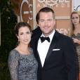 Golden Globes 2014 : Chris O'Donnell et son épouse sur le tapis-rouge le 12 janvier 2014 à Los Angeles