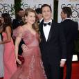 Golden Globes 2014 : Andy Samberg et sa femme sur le tapis-rouge le 12 janvier 2014 à Los Angeles