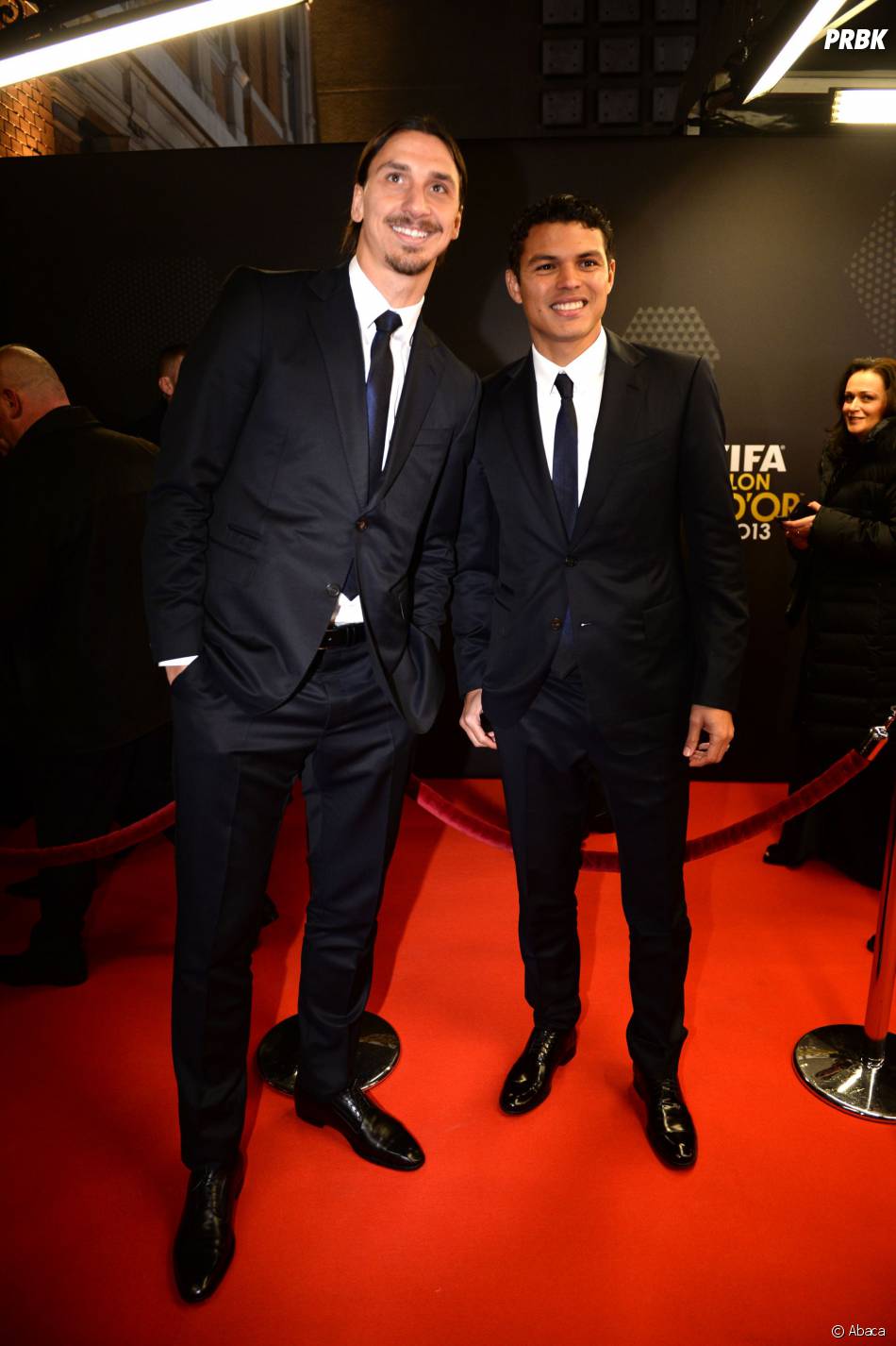 Zlatan Ibrahimovic et Thiago Silva à la cérémonie du ...
