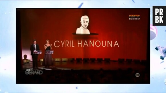 Cyril Hanouna a reçu le "Gérard de l'animateur" aux Gérard de la télévision