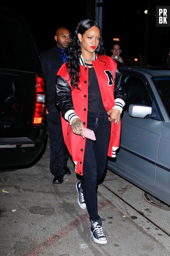 Rihanna lors de l'after party des Pre-Grammy Awards, le 25 janvier 2014 à Los Angeles