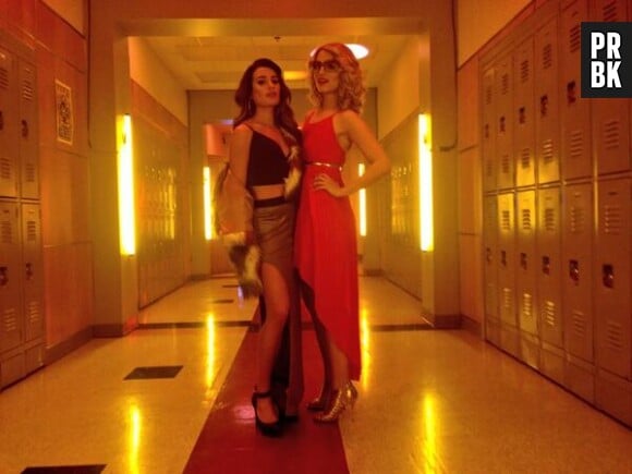 Glee saison 5 : Lea Michele et Dianna Agron sexy sur le tournage de l'épisode 100