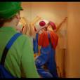 Noman, Hugo Tout Seul, Cyprien déguisés en personnages du jeu vidéo Mario Bros