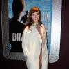 Louise Bourgoin en long manteau blanc, pour l'avant-première du film Un beau dimanche, le 3 février 2014 à Paris