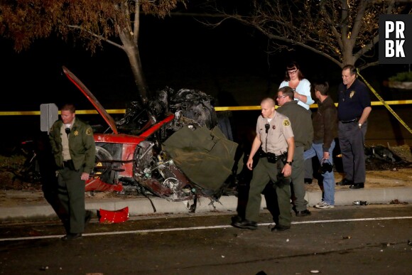 Les photos de l'accident de voiture de l'acteur Paul Walker, mort le 30 novembre 2013