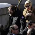 Jake Gyllenhaal et Michelle Williams à l'enterrement de Philip Seymour Hoffman, le 7 février 2014 à New-York