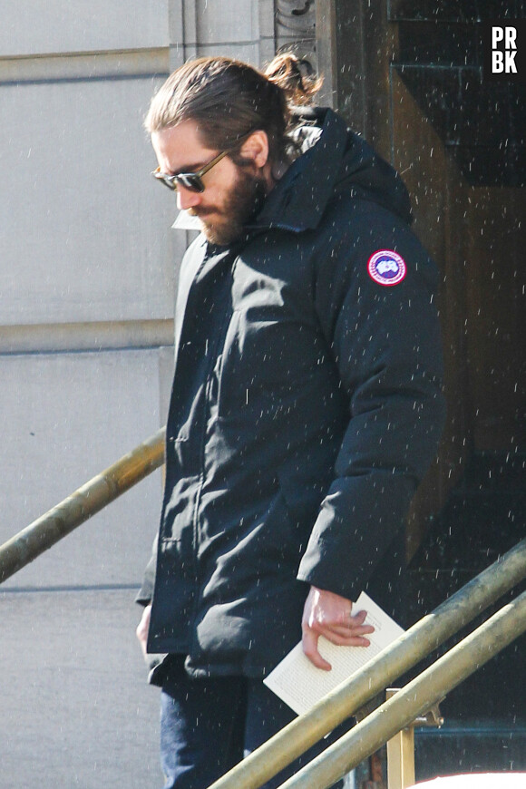 Jake Gyllenhaal à l'enterrement de Philip Seymour Hoffman, le 7 février 2014 à New-York