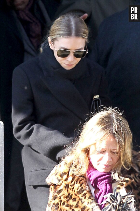 Ashley Olsen à l'enterrement de Philip Seymour Hoffman, le 7 février 2014 à New-York