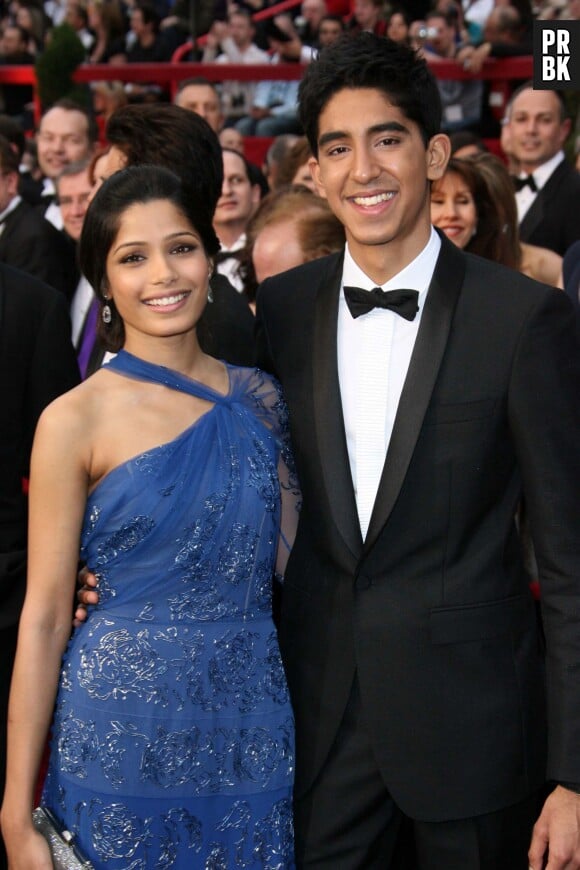 Freida Pinto et Dev Patel sur le tapis rouge des Oscars 2009