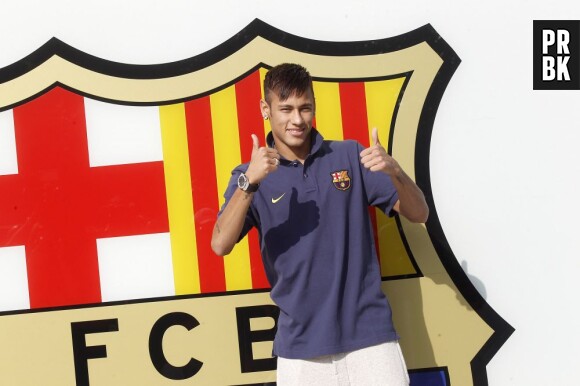 Neymar lors de son arrivée FC Barcelone à l'été 2013