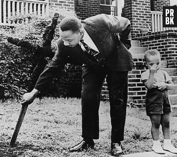 Martin Luther King et son fils