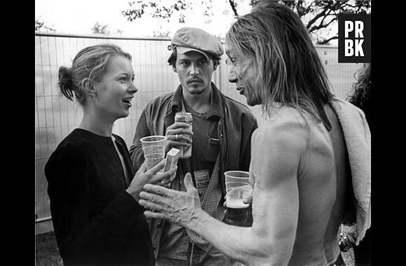 Kate Moss, Johnny Depp et Iggy Pop