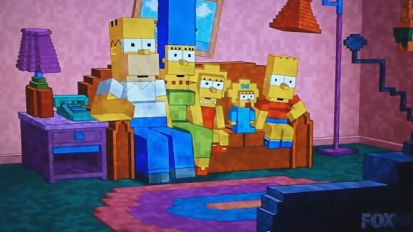 Les Simpson : le jeu vidéo Minecraft s'incruste dans le générique