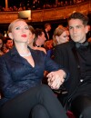  Scarlett Johansson et Romain Dauriac main dans la main pendant les C&eacute;sar 2014 