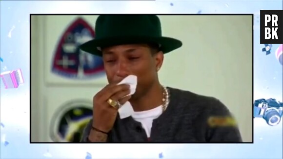 Pharrell Williams en larmes après son interview avec Enora Malagré (ou presque)