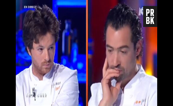 Top Chef 2014 - choc des champions : la tête de déception de Jean Imbert, le 28 avril 2014 sur M6