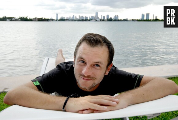 Jérémy Michalak profite du soleil en vacances à Miami, le 31 juillet 2007