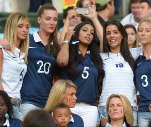 Les femmes des Bleus lors du match de l'&eacute;quipe de France contre l'Equateur au Mondial 2014, le 25 juin 2014