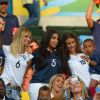 Les Wags des Bleus lors du match de l'équipe de France contre l'Equateur au Mondial 2014, le 25 juin 2014