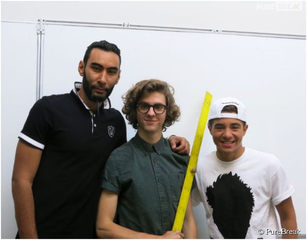 La Fouine, Samy Seghir et Thomas Soliv&eacute;r&egrave;s lors de leur interview pour PureBreak