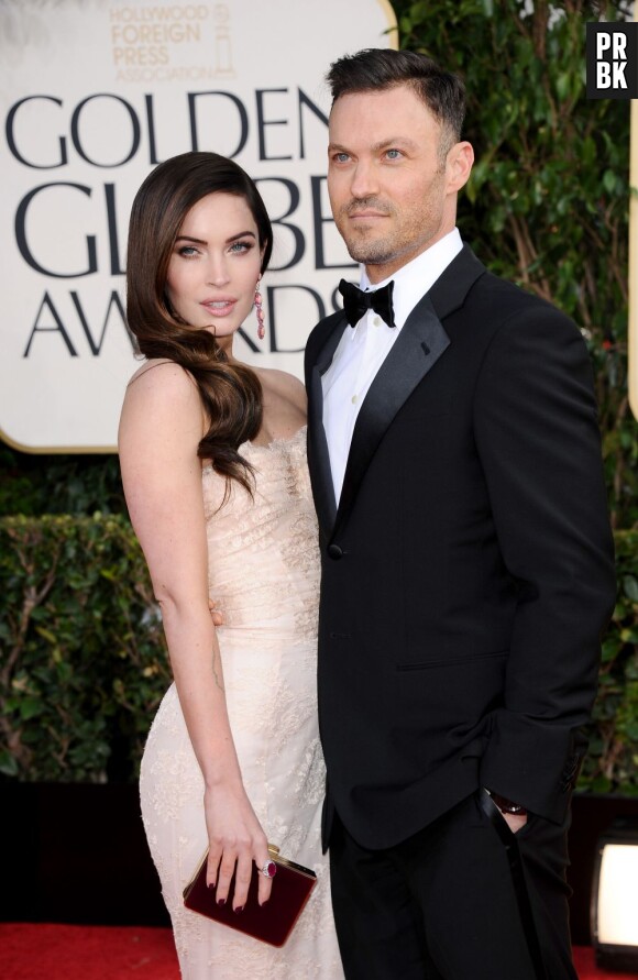Megan Fox et son petit-ami Brian Austin Green aux Golden Globe Awards, le 13 janvier 2013