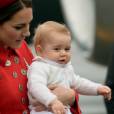 Kate Middleton, le Prince George et le Prince William : voyage officiel en famille en Nouvelle-Zélande, le 7 avril 2014