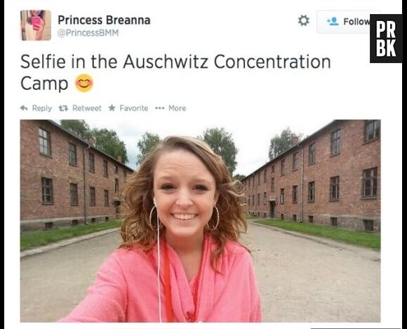 Badbuzz pour une adolescente qui a posté un selfie d'elle dans le camp de concentration d'Auschwitz