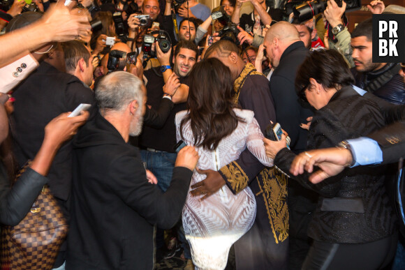 Kim Kardashian et Kanye West : émeute à la Fashion Week, le 25 septembre 2014 à Paris