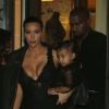 Kim Kardashian et Kanye West : North leur vole la vedette, le 28 septembre 2014 à Paris