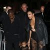 Kim Kardashian et Kanye West : North en larmes, le 28 septembre 2014 à Paris