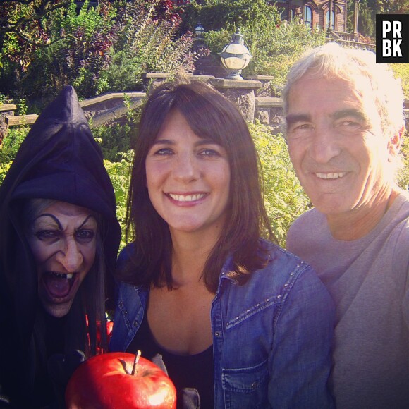 Estelle Denis et Raymond Domenech : le couple à Disney pour le Gang des méchants, le 27 septembre 2014