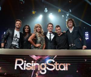 Rising Star : le jury, Faustine Bollaert, Guillaume Pley pour l'avant première de l'émission, le 15 septembre 2014