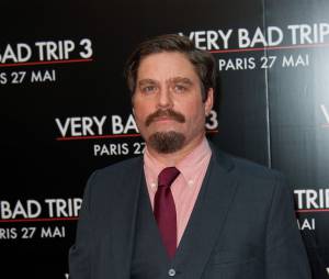 Zach Galifianakis à Paris pour l'avant-première de Very Bad Trip à Paris en 2013