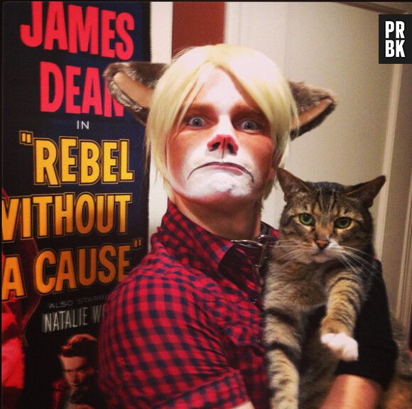 Chris Colfer en Grumpy Cat