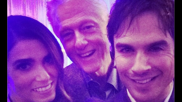 Ian Somerhalder et Nikki Reed : un selfie en amoureux... et avec Bill Clinton
