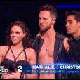  Danse avec les Stars 5 : Nathalie P&eacute;chalat, Christian Milette et Christophe Licata lors de la demi-finale le 22 novembre 2014 