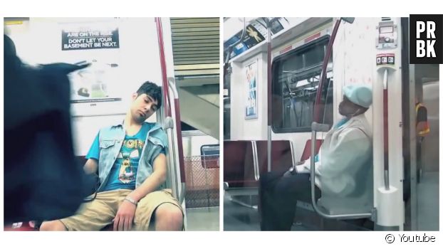 Un duo de YouTubeurs fait une expérience sociale sur le racisme dans le métro au Royaume-Uni.