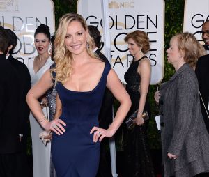 Katherine Heigl sur le tapis rouge des Golden Globes, le 11 janvier 2015 à Los Angeles