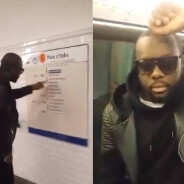 Maitre Gims : voyage (presque) incognito dans le métro parisien