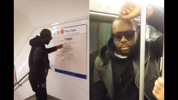 Maitre Gims : voyage (presque) incognito dans le métro parisien