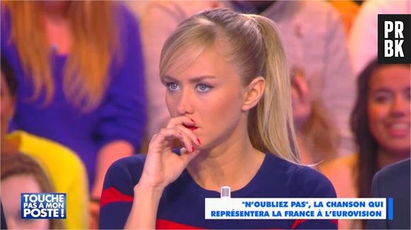 Enora Malagré en colère contre le choix de chanson de la France pour l'Eurovision, dans TPMP le 27 janvier 2015
