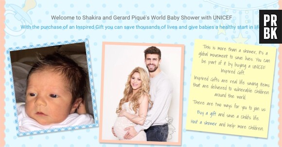 Shakira et Gérard Piqué s'associent à l'UNICEF pour dévoiler le visage de leur second fils, Sasha