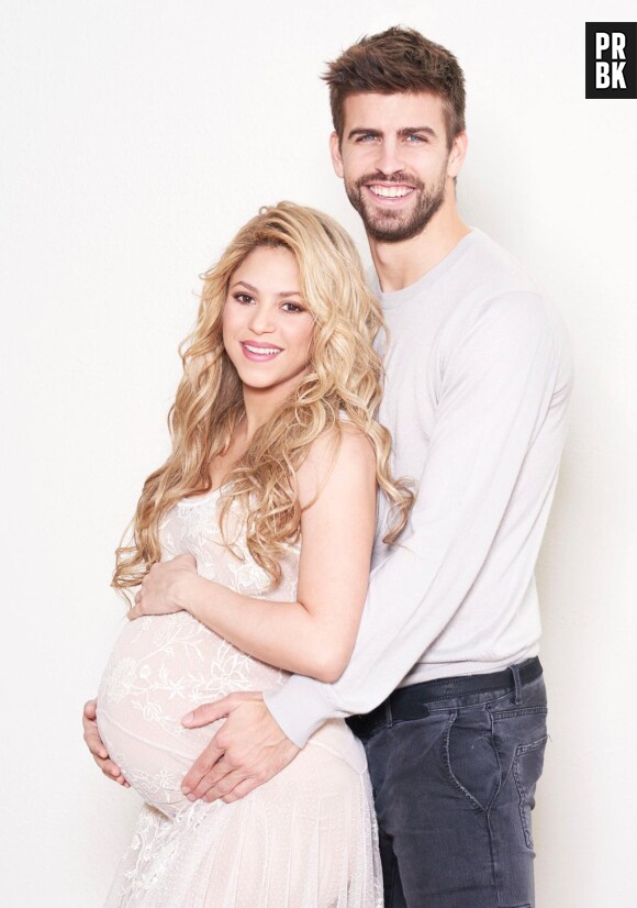Shakira enceinte et Gerard Piqué prennent la pose pour leur baby shower organisée en partenariat avec l'UNICEF