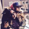 Chris Brown et Karrueche Tran : leurs manteaux de fourrures à la Fashion Week de New-York déclenche la colère de la PETA, le 17 février 2015
