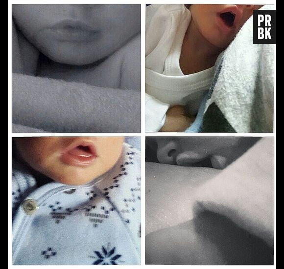Stéphanie Clerbois : photo adorable de son bébé Lyam, le 22 février 2015 sur Instagram
