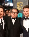  David O. Russell aux côtés de Bradley Cooper et de Christian Bale pendant la promo d'American Gangster 
